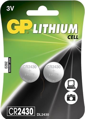 Actual product image GP Batteries GP Button cell battery CR2430 3V - 2-pack (2 pcs., CR2430)