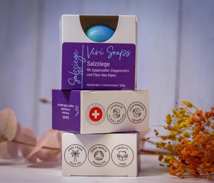 Immagine prodotto Vivi Soaps Sapone di sale di capra con latte di capra (Sapone duro)