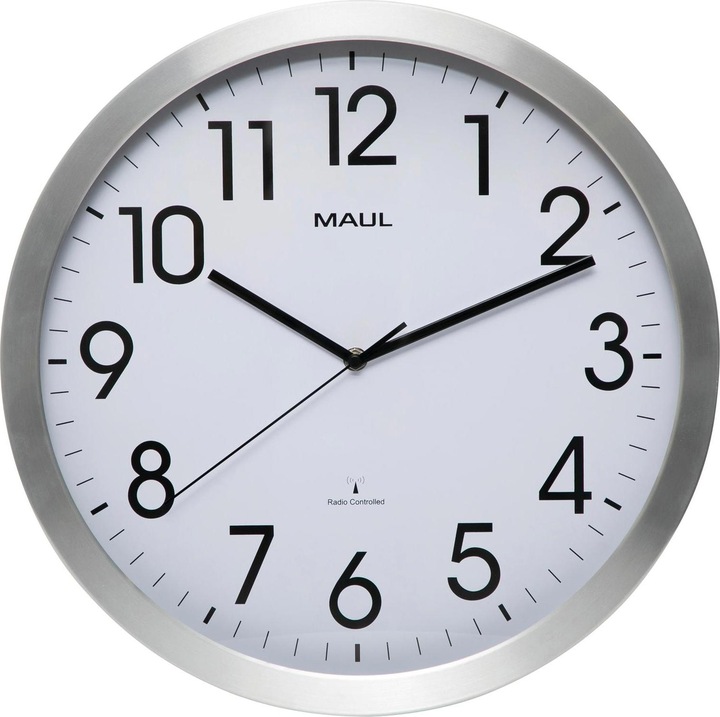 Produktbild Maul Wanduhr MAULmove Ø 40 cm, Silber (40 cm)