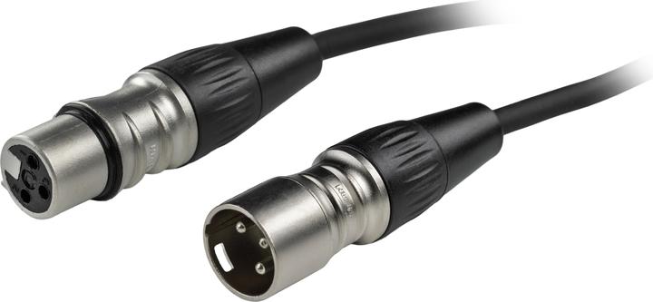 Fuj Tek XLR Male to Female Microphone Cable, 3m, Black (3 m, Câbles XLR)