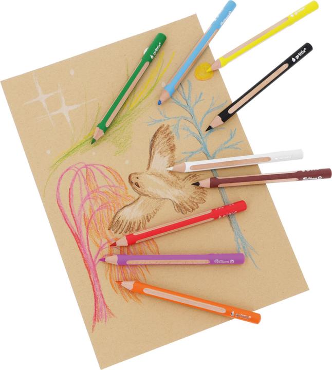 Actual product image Pelikan Crayon Griffix 9 colours (9x)