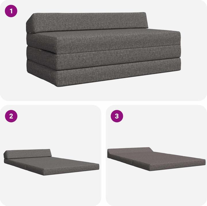 Produktbild vidaXL Klappbares Sofa