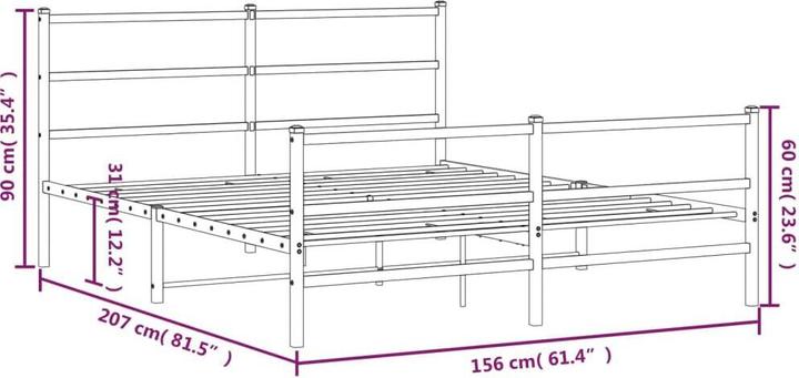 Image du produit vidaXL Bettgestell (150 x 200 cm)