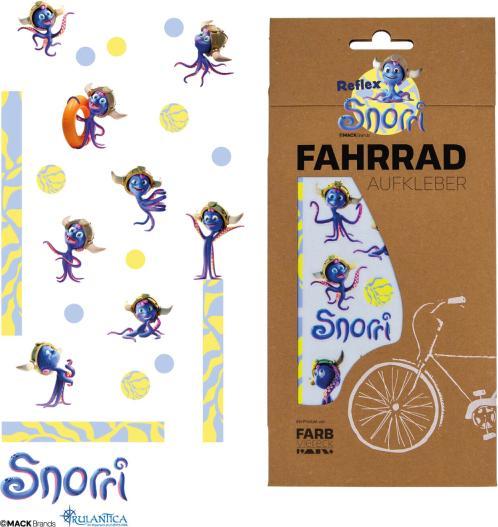 Produktbild Farbviereck Reflektierende Snorri Europapark Motive Aufkleber / Sticker