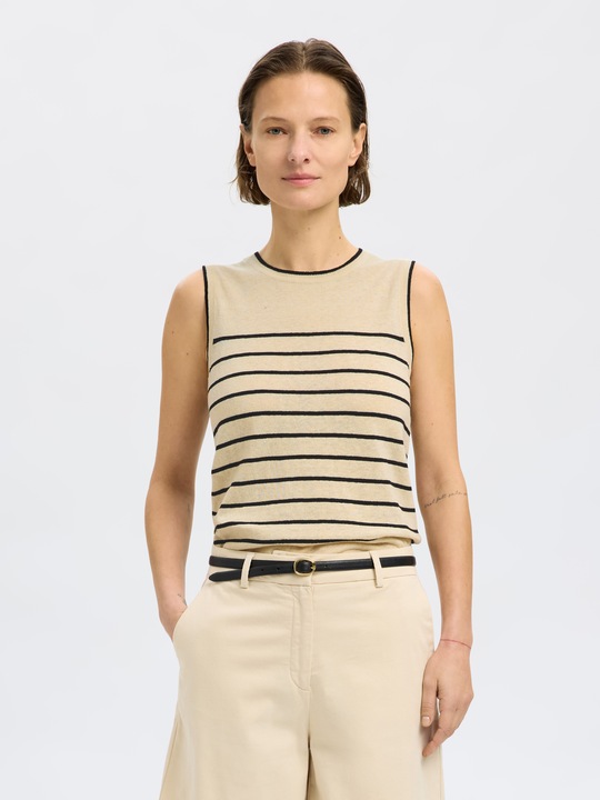 Produktbild Selected Femme Leinenmix Stricktop (XXL)