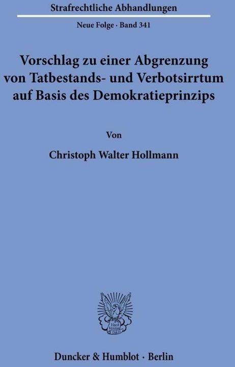 Produktbild Hollmann:Vorschlag zu einer Abgrenzung