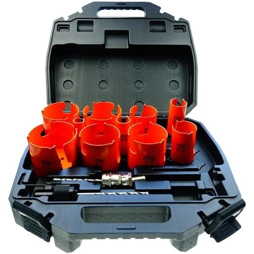 GRN Tools, Sega a tazza, 550G-SET10 10-teiliges Multi-Konstruktions-Lochsägen-Set im Koffer (S-Schloss)