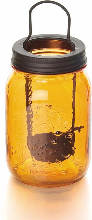 Immagine prodotto Balthasar Lanterna di vetro con inserto Tealight Arancione (1 x, 9,5 x 19,5 x 9,5 cm)