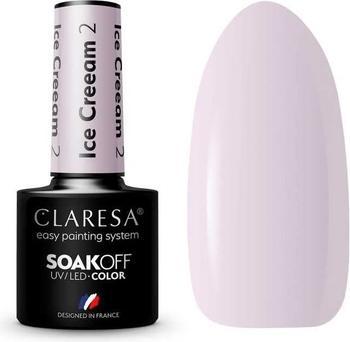 Produktbild Claresa Eiscreme UV-Nagellack 5ml - 2er-Pack (Rosa, Farblack)