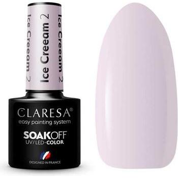 Claresa, Nagellack, Eiscreme UV-Nagellack 5ml - 2er-Pack (Rosa, Farblack)