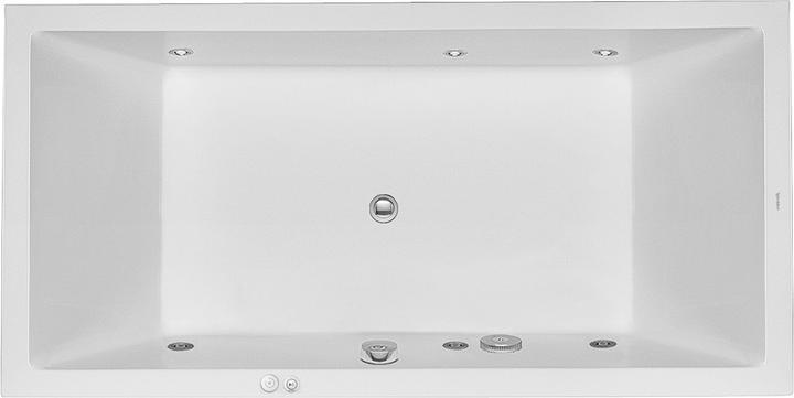 Duravit Rectangular whirlpool tub STARCK 252 l 180x90 we 2 RS Jet system