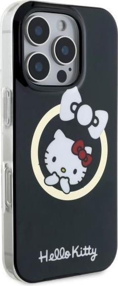 Image du produit Hello Kitty HKHMP16XHFLBK iPhone 16 Pro Max 6,9" czarny/black hardcase IML Fun bow Magsafe (Apple iPhone 16 Pro Max)