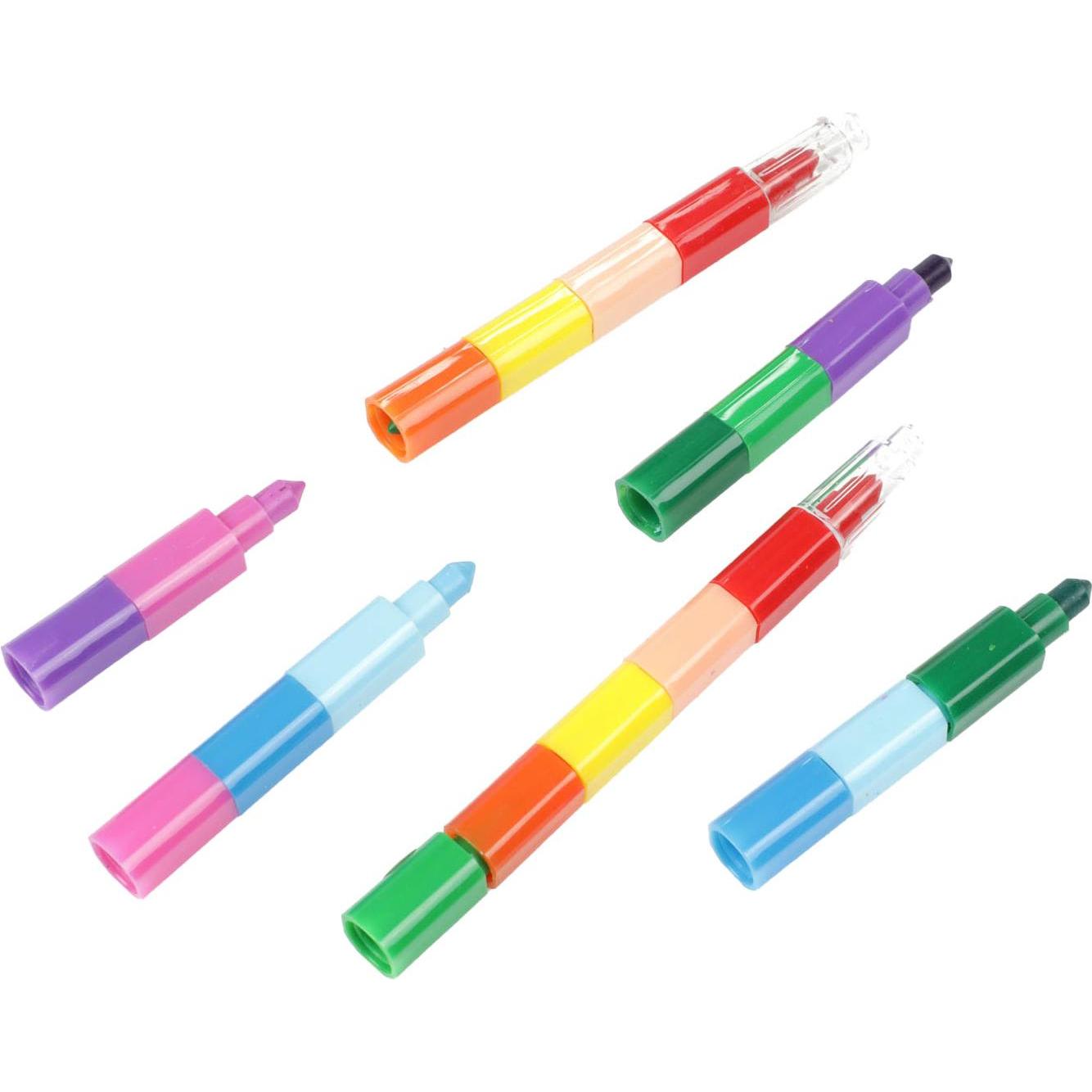 Thumbnail - Toi-Toys, Malstifte, 10-in-1-Crayon Stift (Mehrfarbig, 2 x)