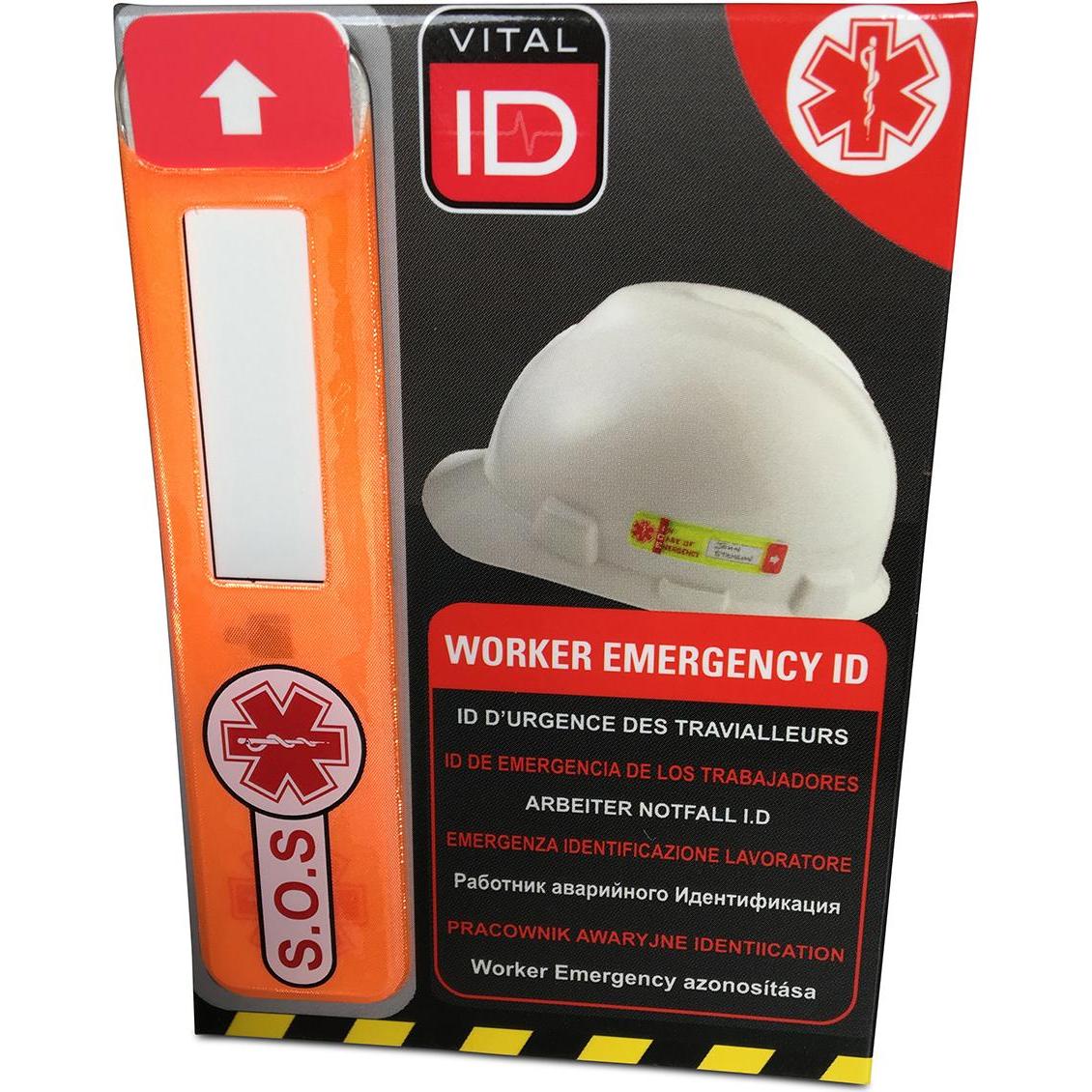 Brady Worker Emergency ID Tag - SOS (WSID 02G)