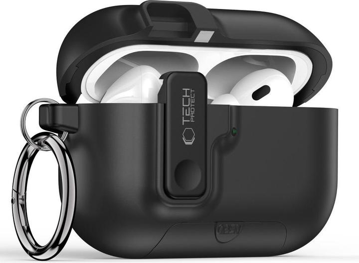 Productafbeelding 4Kom Tech-Protect Slim Haken Apple Airpods Pro 3 Schwarz (Hoofdtelefoon hoes)