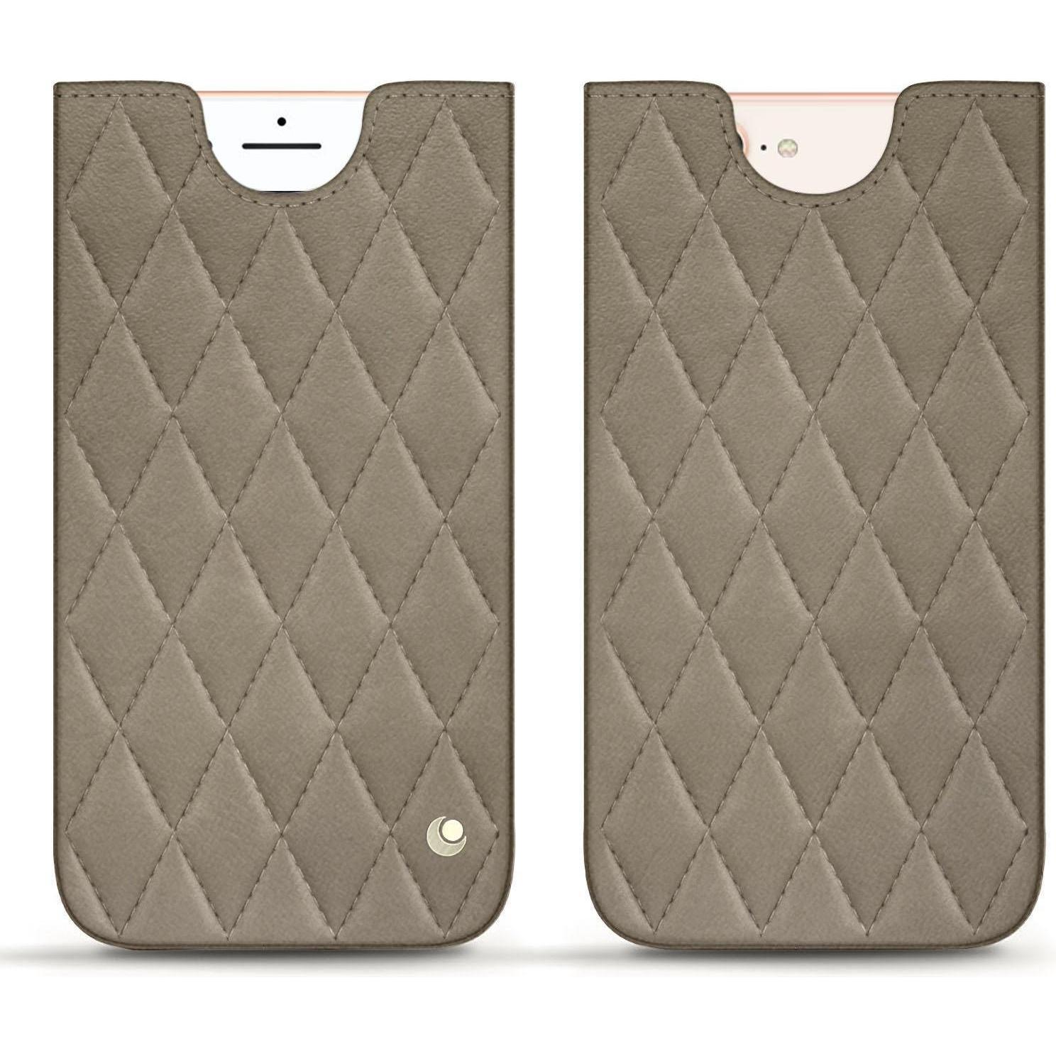 Thumbnail - Noreve Lederschutzhülle (Apple iPhone 8 Plus), Smartphone Hülle, Beige