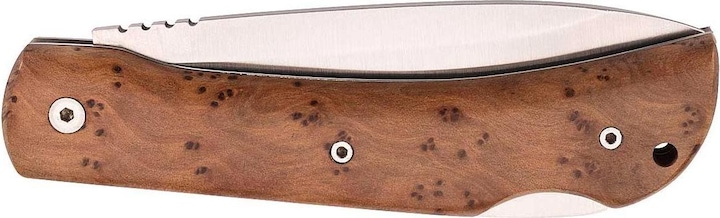 Immagine prodotto Nieto Coltello CAMPANA, acciaio Sandvik 14C28N, chiusura posteriore, scaglie in legno di thuja, molla