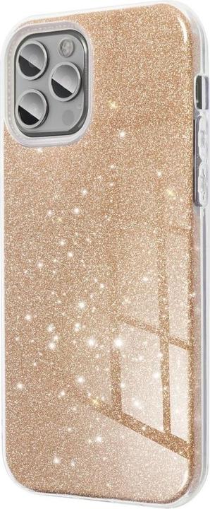Produktbild König Design Handyhülle für Apple iPhone 6 / 6s Schutzcase Cover Bumper Schale Glitzer Gold (Apple iPhone 6)