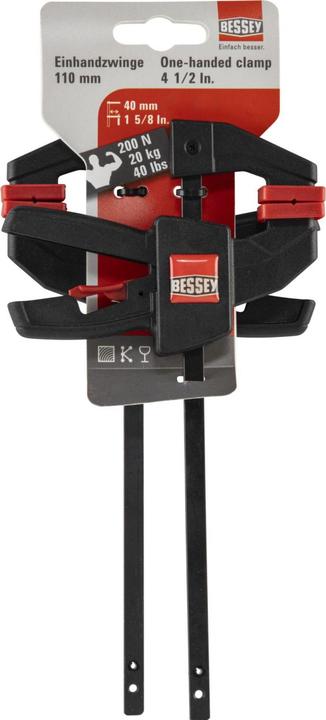Actual product image Bessey One-hand clamp EZS 110/40 (110 mm)