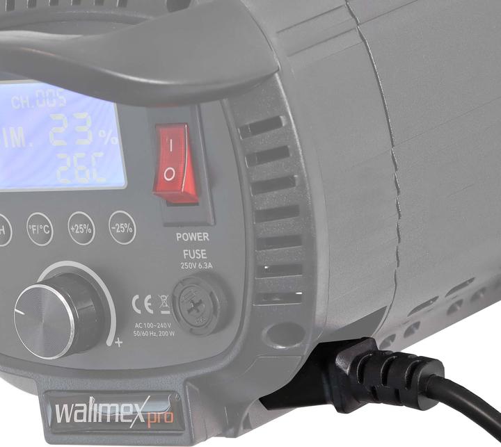 Actual product image Walimex Mains cable 4m with cold appliance plug (4 m)