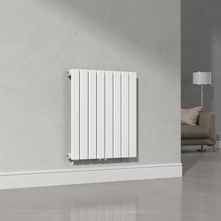 Actual product image Neu.Haus Designer radiator Nore White 60x60cm Single layer 459W