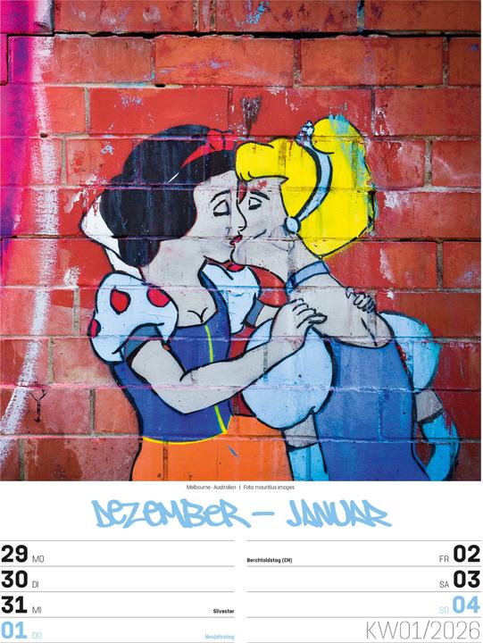 Actual product image Street Art - Graffiti - Wochenplaner Kalender 2026 (25 x 33 cm)