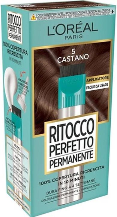 Actual product image L'Oréal Paris Perfect Permanent Retouch Color with 100% Gray Coverage Integrated Applicator and Comb (5 Brown)