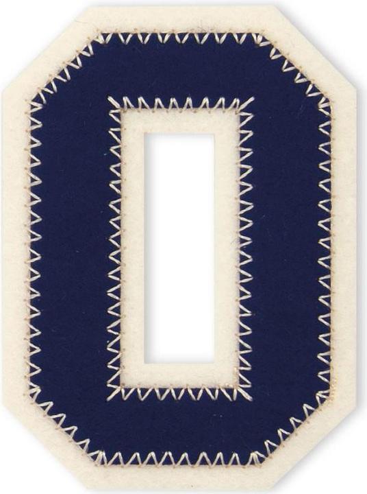 Actual product image Prym Application letter O, blue/ecru (1 x)