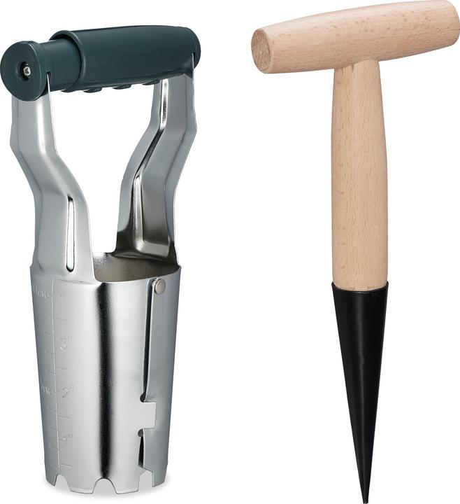 Relaxdays 2-piece flower bulb planter set