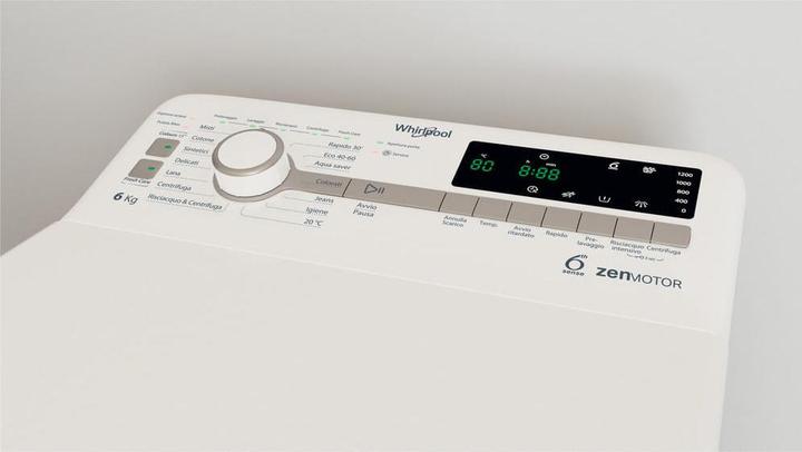 Produktbild Whirlpool ZEN TDLR 6252BS DE Toplader-Waschmaschine 6 kg 1151 U/min Weiss (6 kg, Oben)