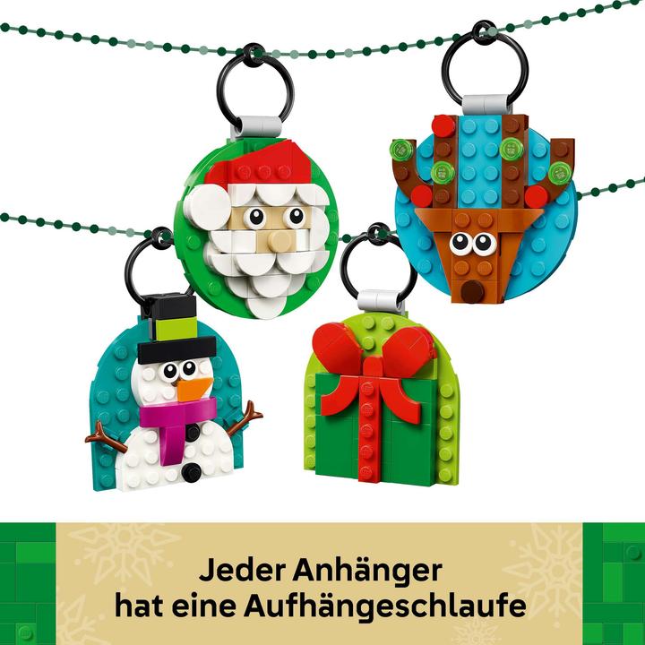 Produktbild LEGO Verschiedene Christbaumanhänger (40744, LEGO Iconic)