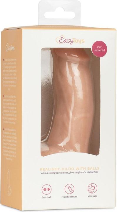 Image du produit Easytoys Godemiché avec testicules 12 cm - Beige