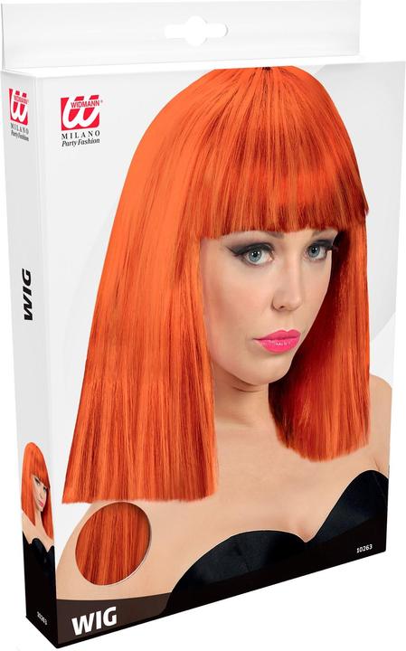 Actual product image Widmann SHOWGIRL PERÜCKE rotbraun in Box