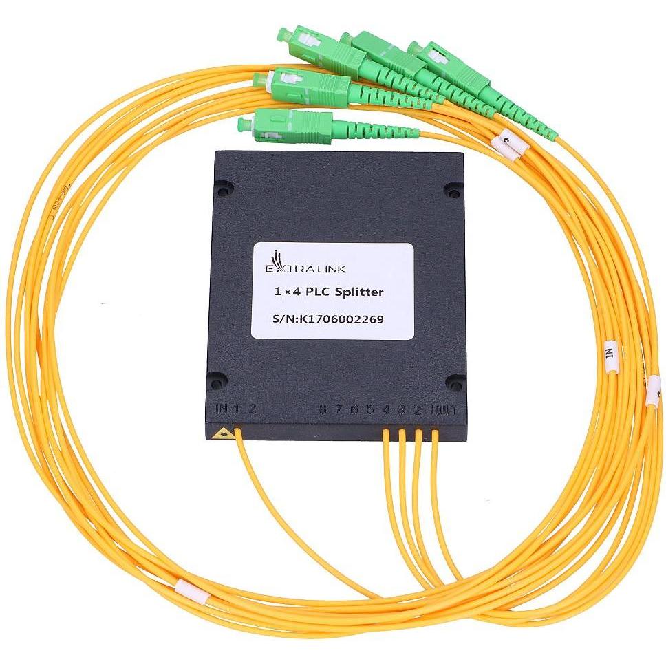 Extralink 1: 4 PLC SPLITERIS SC/APC 2.0 MM 1.5 M G657A ABS MODULIAI (S/UTP, CAT6e, 1.50 m), Netzwerkkabel