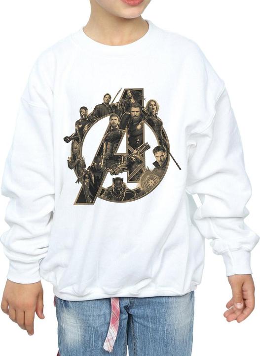Produktbild Avengers Infinity War Logo Sweatshirt Mädchen (152, 158)