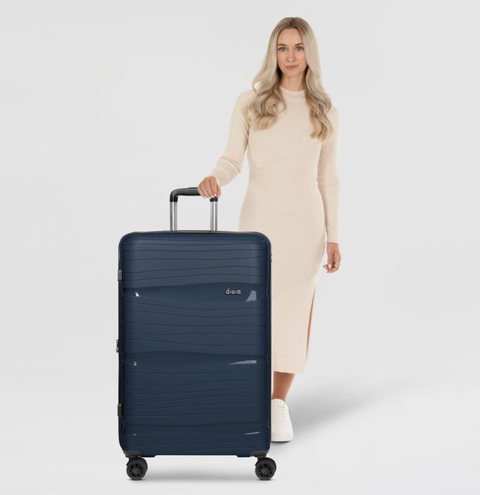 Produktbild D&N Travel Line 4300-Plus 4 Rollen Trolley L 76 cm mit Dehnfalte (96 l)
