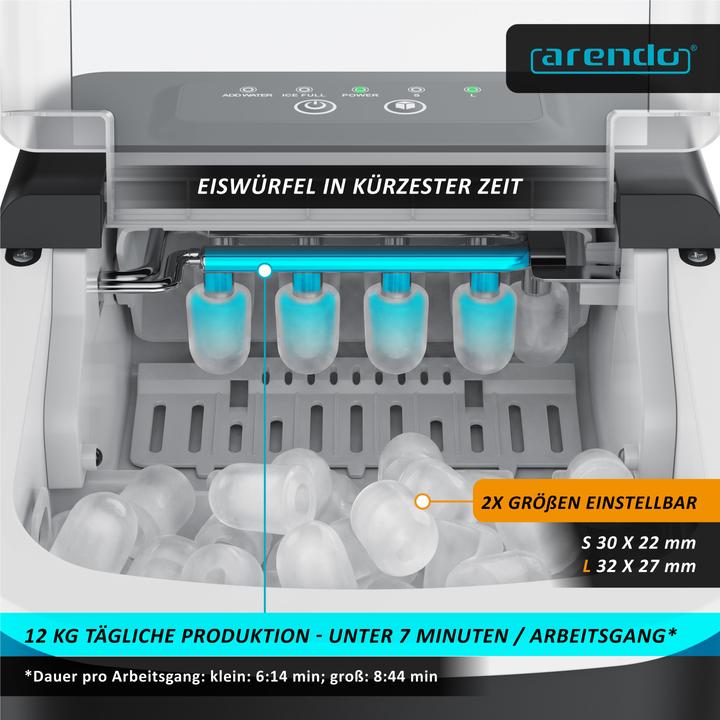 Actual product image Arendo Ice cube machine