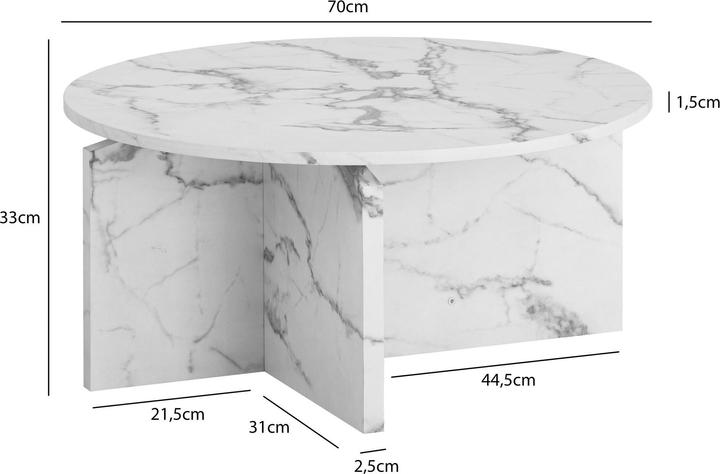 Image du produit FineBuy Sofatisch (70 x 70 x 33 cm)