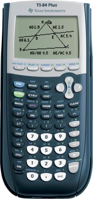 Actual product image TI Regnemaskine Texas 84 Plus matematik w/graphlink