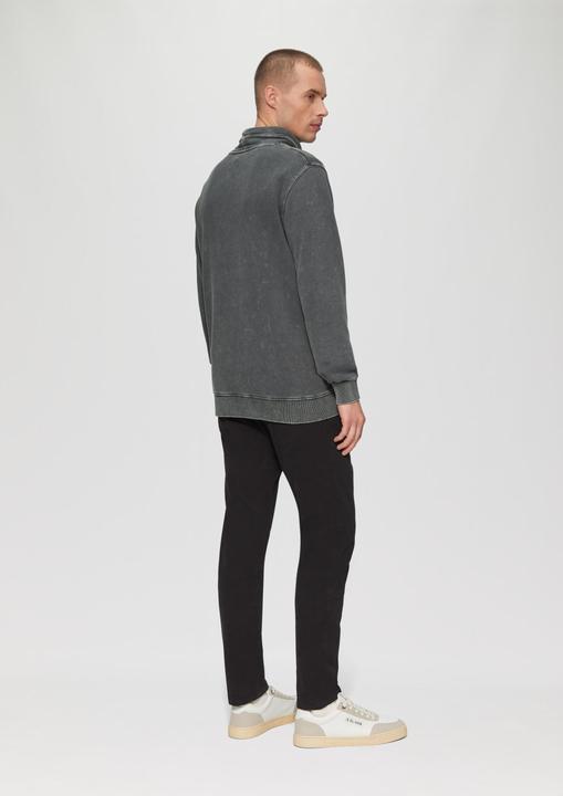 Actual product image S.Oliver Sweatshirt Strukturiertes Sweatshirt mit Stehkragen (L)