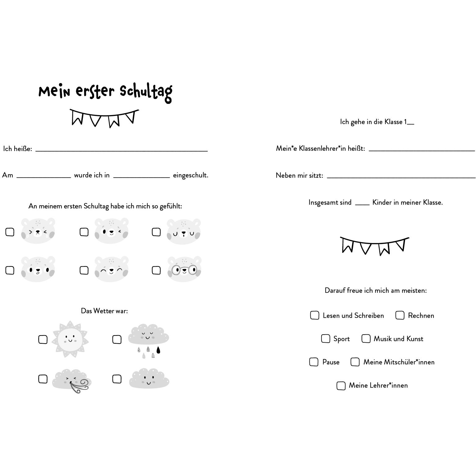 Edition Fischer, Sticker, Mein Schulstart-Stickerbuch (blau)