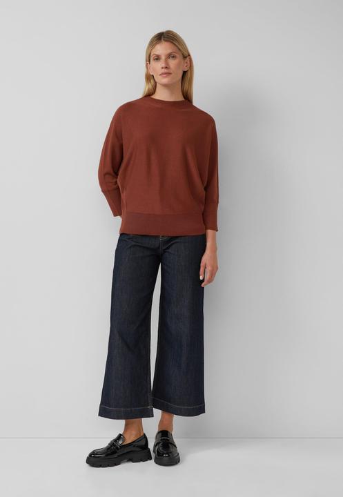 Produktbild s.Oliver Strickpullover Strickpullover mit Fledermausärmeln und Rippbündchen (34)