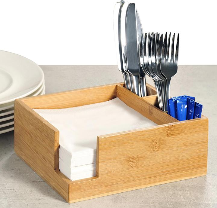 Image du produit Kesper Range-couverts avec compartiment pour serviettes