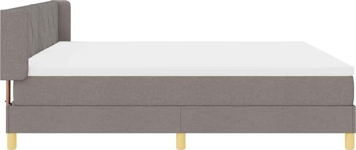 Produktbild VidaXL Boxspringbett Mit Matratze Stoff Taupe (200 x 200 cm)