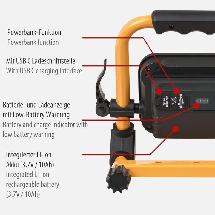 Actual product image Brennenstuhl Battery LED headlight Jaro (3200 lm)