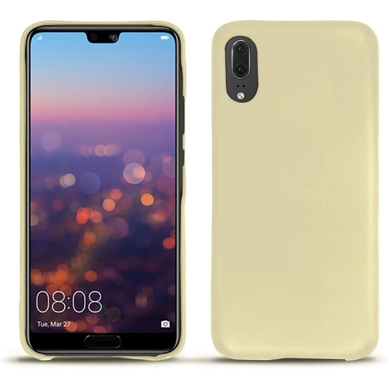 Thumbnail - Noreve Lederschutzhülle (Huawei P20), Smartphone Hülle, Beige