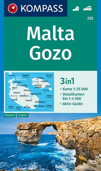 Actual product image Compass Map Malta, Gozo