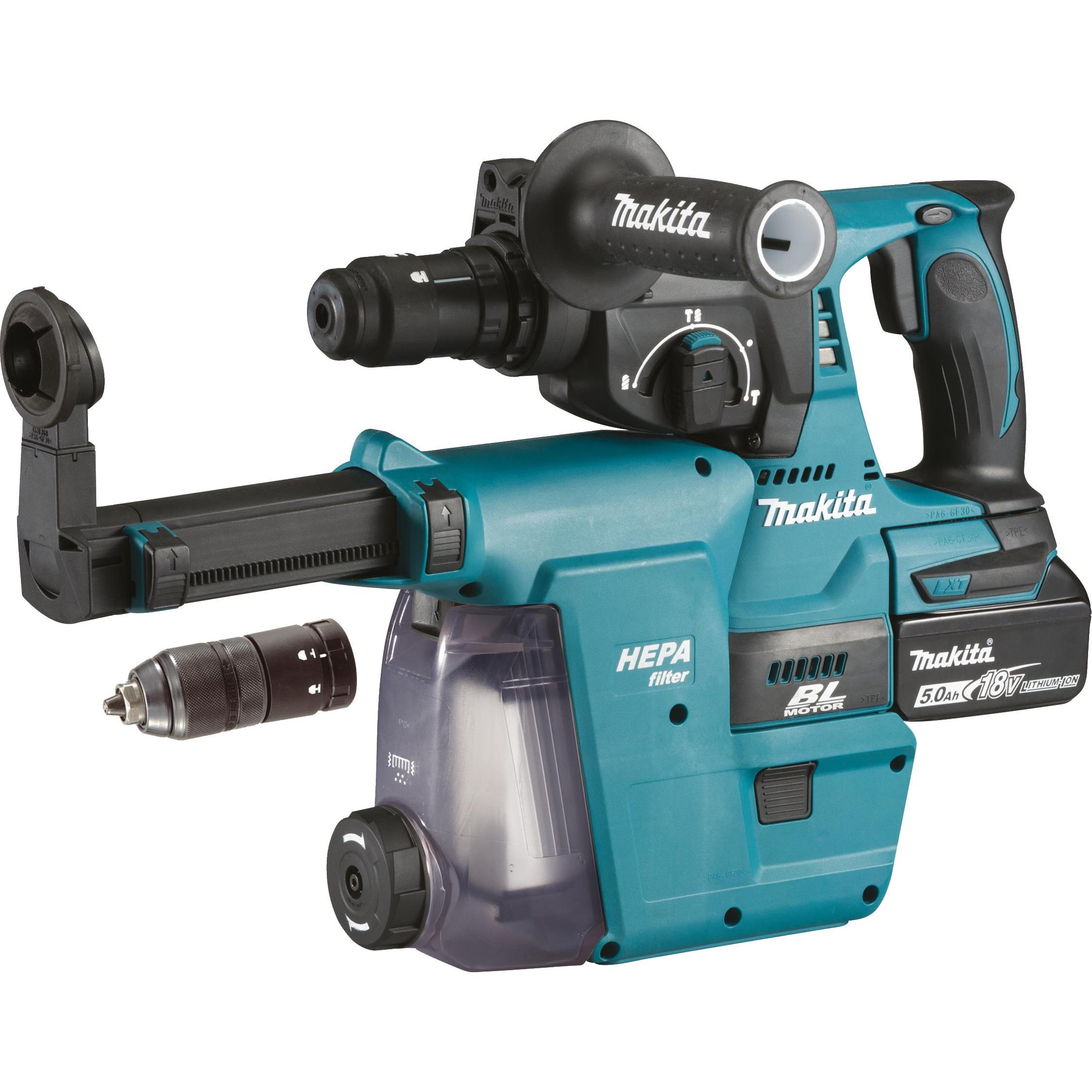 Makita, Bohrmaschine + Akkuschrauber, DHR243RTJW (Akkubetrieb)