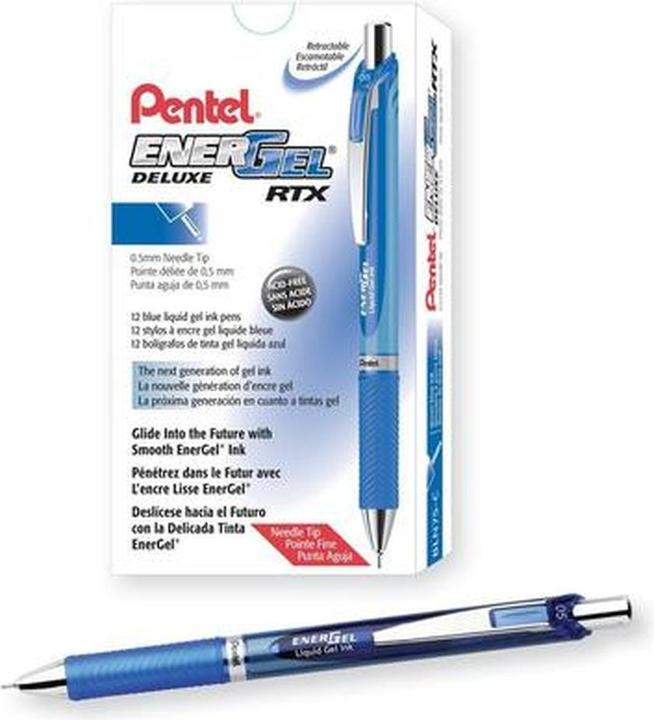 Actual product image Pentel BLN75-C Energel 0.5mm needle Bl (Blue, 12x)