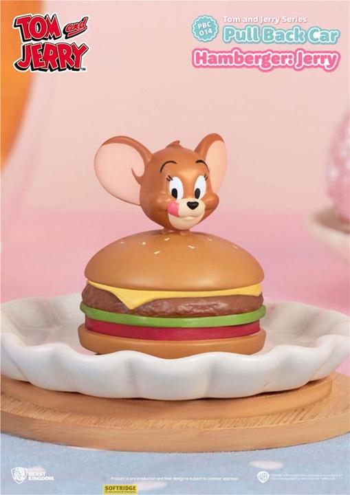 Actual product image Beast Kingdom Tom & Jerry Pull Back Cars Blind Box 6-Pack